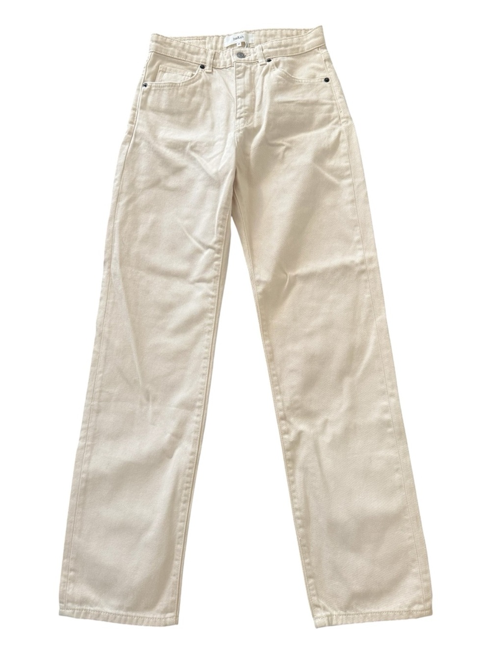 BA&SH Cream Straight Leg Jeans Size 34 / US 0 NWOT